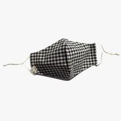 Personal Space Black + Neutral Gingham Face Mask Two Pack Accessories