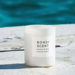 Bondi Scent Home & Beauty Poolside 300g 80 Hour White Candle