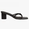 Solsana Anise Strappy Black Leather Mule Accessories