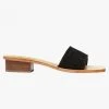 Solsana Starcy Woven Black Suede Mule Accessories