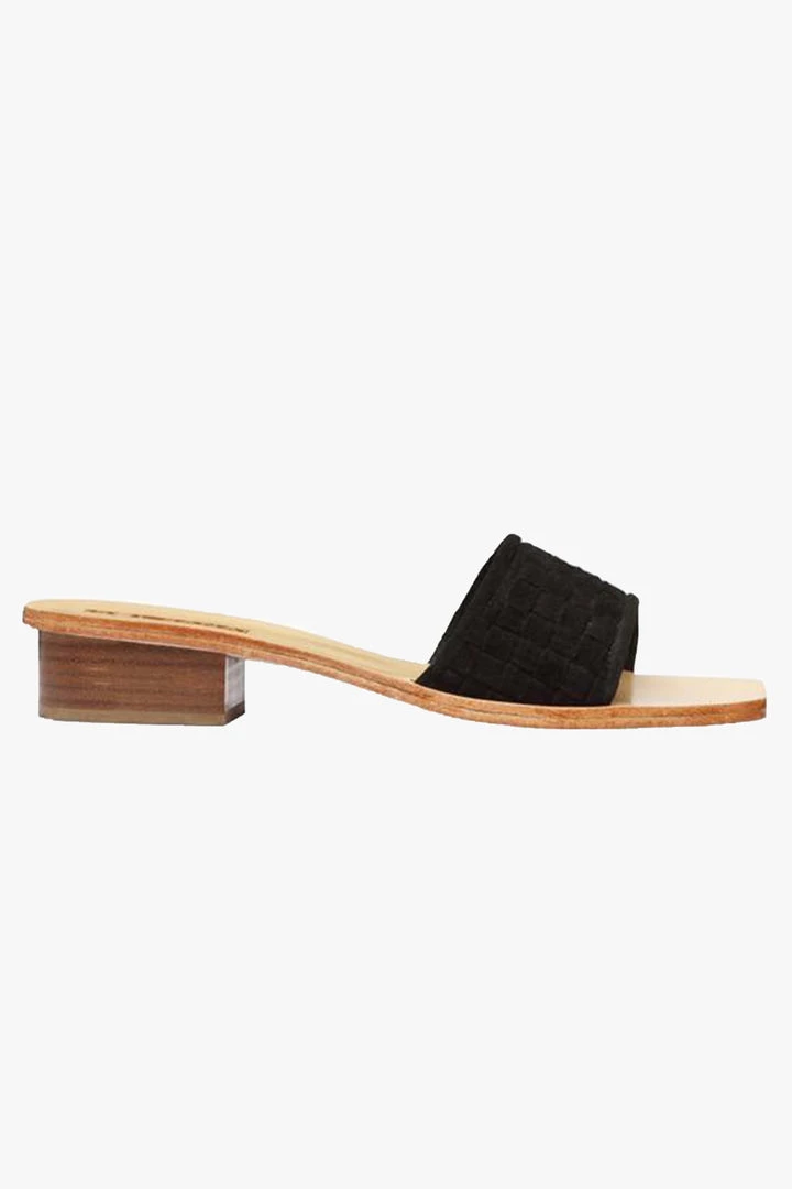 Solsana Starcy Woven Black Suede Mule Accessories 3 Solsana Starcy Woven Black Suede Mule Accessories