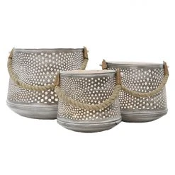 Le Forge Lantern Dubai Large Grey White Home & Beauty