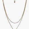 Flo Gives Back 15% To Women In Need Accessories Double Chain Heart Gold Necklace