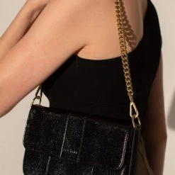 Brie Leon Accessories Isabel Black Snake Bag With Chain 9 Brie Leon Accessories Isabel Black Snake Bag With Chain