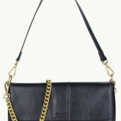 Brie Leon Accessories Isabel Black Snake Bag With Chain 8 Brie Leon Accessories Isabel Black Snake Bag With Chain
