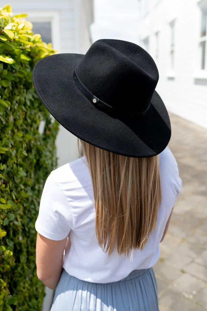 Brixton Layton Black Felt Hat Accessories 4 Brixton Layton Black Felt Hat Accessories