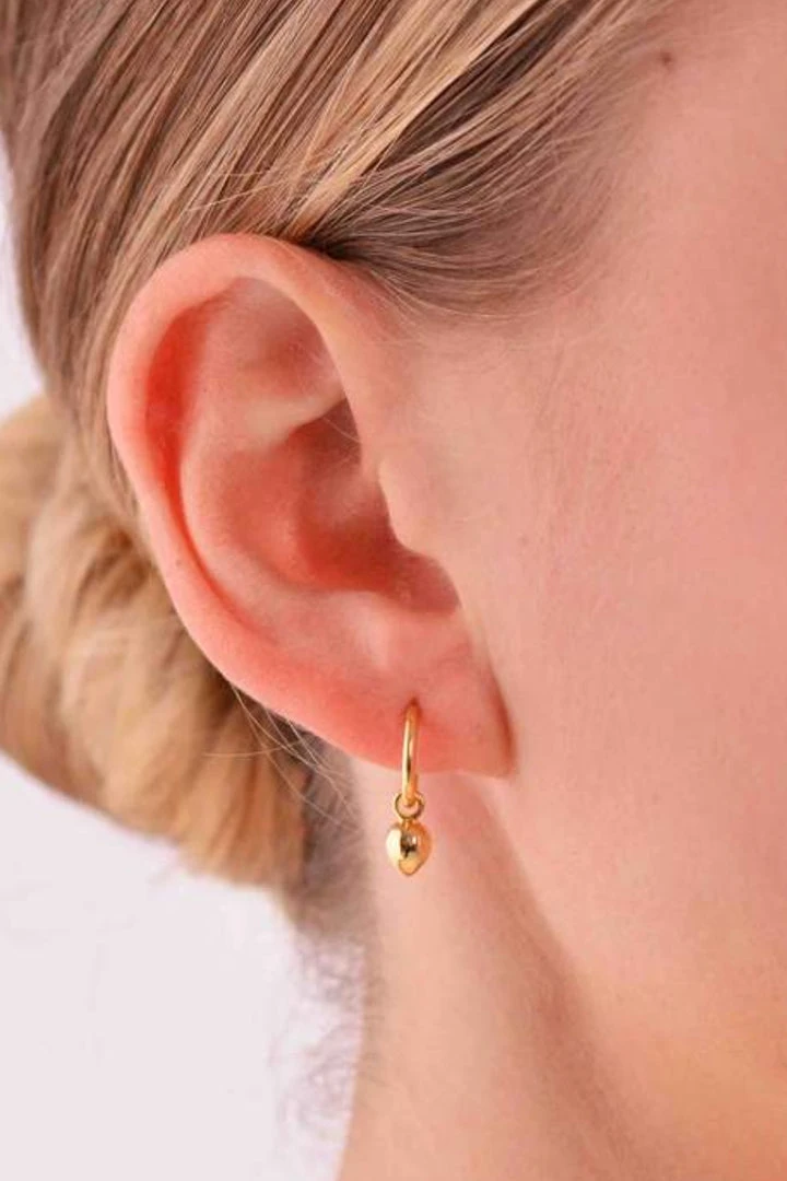 Linda Tahija Accessories Bud Base Hoop Earrings Sterling Silver 14K Gold Plated 5 Linda Tahija Accessories Bud Base Hoop Earrings Sterling Silver 14K Gold Plated