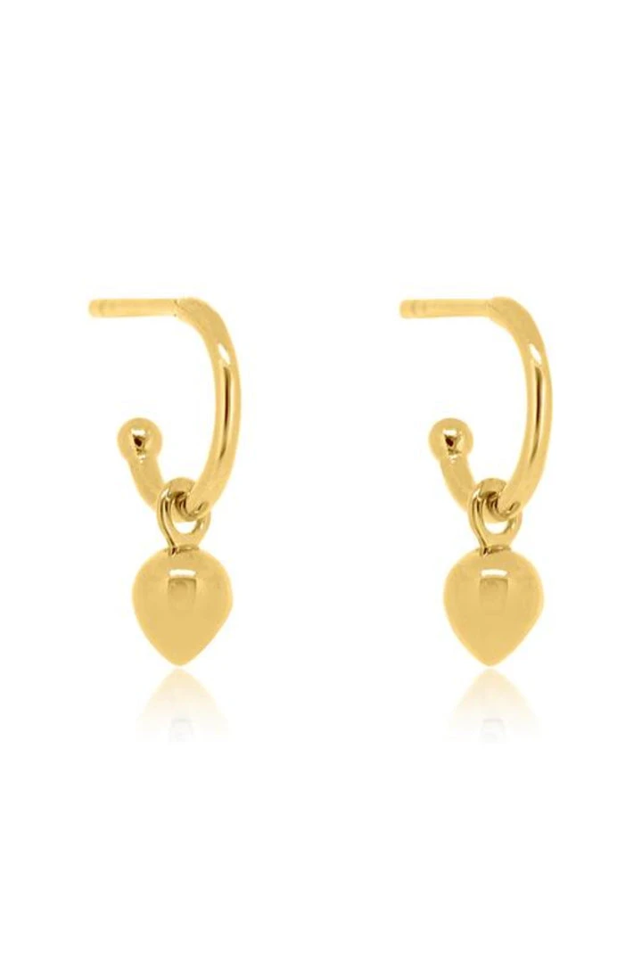 Linda Tahija Accessories Bud Base Hoop Earrings Sterling Silver 14K Gold Plated 4 Linda Tahija Accessories Bud Base Hoop Earrings Sterling Silver 14K Gold Plated