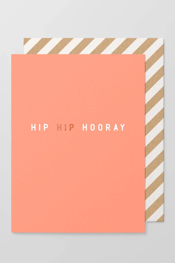 Made Paper Co Hip Hip Hooray Half Fluro Greeting Card Home & Beauty 3 Made Paper Co Hip Hip Hooray Half Fluro Greeting Card Home & Beauty