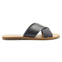 Anacapri Flat Cross Black Slide Accessories