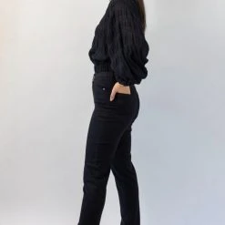 Among The Brave Rio Black Relaxed Straight Leg Jean