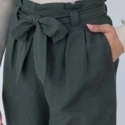 Among The Brave Galaxy Khaki Paper Bag Tie Waist Wide Leg Linen Pant Fashion 11 Among The Brave Galaxy Khaki Paper Bag Tie Waist Wide Leg Linen Pant Fashion