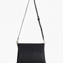 Federation Accessories Large Compartments Black Bag With Gold Chain