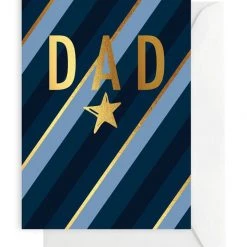 Elm Paper Dad Gold Star Card Home & Beauty