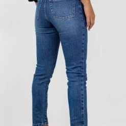Among The Brave Fashion Stella Mid Blue Slim Leg Denim Jean