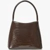 Brie Leon Chloe Espresso Top Handle Croc Bag Accessories 1 Brie Leon Chloe Espresso Top Handle Croc Bag Accessories