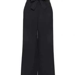 Among The Brave Fashion City Black Rayon Flat Front Pant