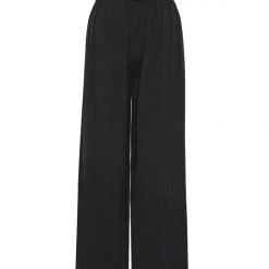Among The Brave Fashion City Black Rayon Flat Front Pant