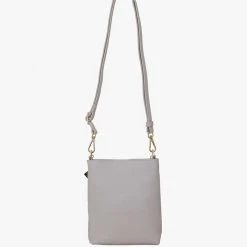 Saben Suit Separates Coco Glacier Leather Bucket Bag With Gold Chain Detail