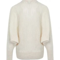 Among The Brave Comfort Me Ivory Batwing Mohair Blend Knit Fashion