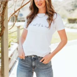 Humble + Heart It's Cool To Be Kind White Organic Cotton Tee Fashion