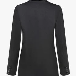 Ivy + Jack Cooper Black Crepe Boyfriend Semi Fitted Blazer Fashion