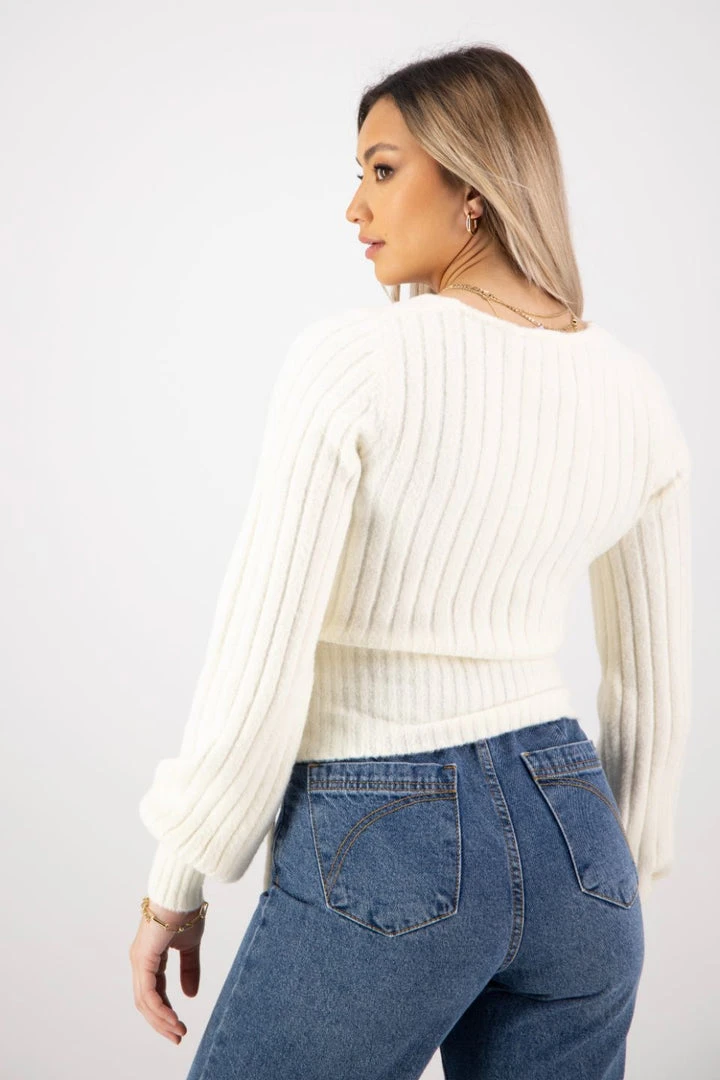 Among The Brave Fashion Honest Ivory Soft Ballerina Cross Over Knit 6 Among The Brave Fashion Honest Ivory Soft Ballerina Cross Over Knit