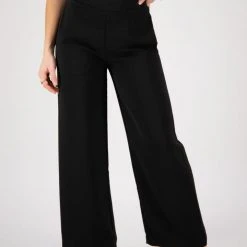 Ivy + Jack Favourite Black Crepe Wide Leg Pant