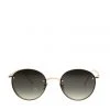 Reality Eyewear Instant Karma Two Round Frameless Gold With Smoke Lens Sunglasses