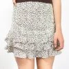 Ivy + Jack Darling Cream Leopard Triple Frill Skirt Fashion