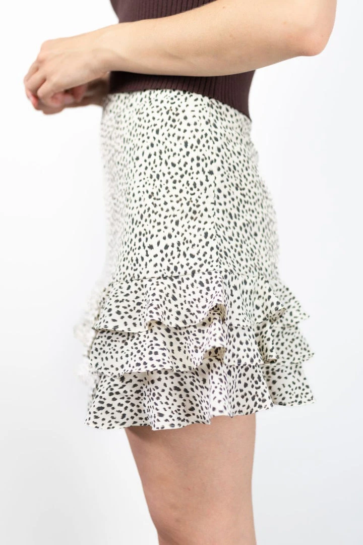 Ivy + Jack Darling Cream Leopard Triple Frill Skirt Fashion 5 Ivy + Jack Darling Cream Leopard Triple Frill Skirt Fashion