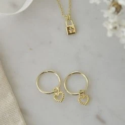 Sophie Dotty Love Sleeper Earrings Gold