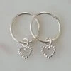 Sophie Dotty Love Sleeper Earrings Silver