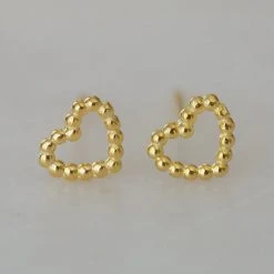 Sophie Dotty Love Stud Earrings Gold Accessories