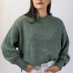 Among The Brave Famous Soft Khaki Mohair Blend Boxy Funnel Neck Knit Fashion 11 Among The Brave Famous Soft Khaki Mohair Blend Boxy Funnel Neck Knit Fashion