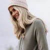 Humidity Lifestyle Loungewear Basics Keely Stone Rib Beanie