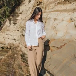 Ivy + Jack Ultimate White Linen Shirt