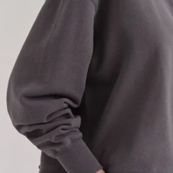 Assembly Label Fashion Jorja Washed Graphite Cropped Sweat