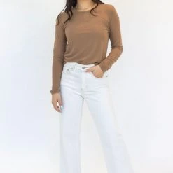 Ivy + Jack Faith Biscuit Mesh Crew Top Fashion