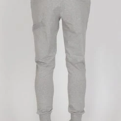 Federation Fashion Escape Grey Marle Trackies With Silver Zips