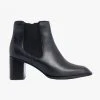 Nude Eleanore Heeled Black Leather Chelsea Boot 2 Nude Eleanore Heeled Black Leather Chelsea Boot