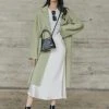 Birds Of A Feather Fashion Celine Pistachio 100% Merino Wool Longline Coat 1 Birds Of A Feather Fashion Celine Pistachio 100% Merino Wool Longline Coat