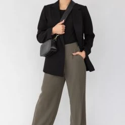 Among The Brave Effortless Khaki Viscose Deep Band Wide Leg Pant Fashion 10 Among The Brave Effortless Khaki Viscose Deep Band Wide Leg Pant Fashion
