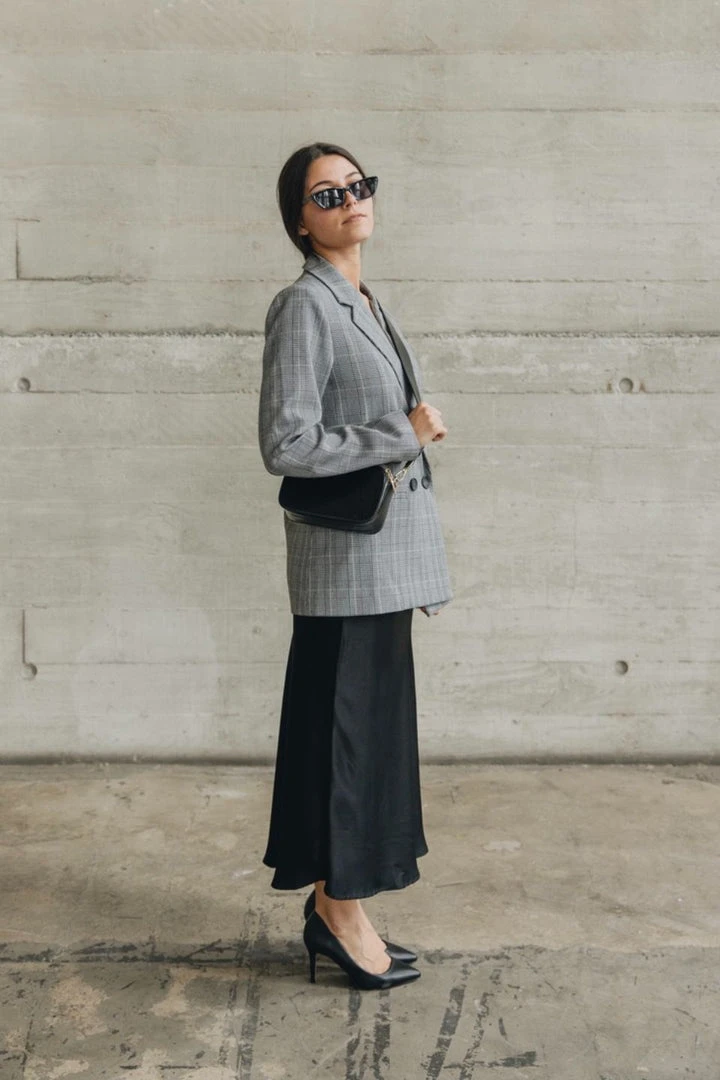 Ivy + Jack Fashion Mason Light Grey Check Boyfriend Blazer 5 Ivy + Jack Fashion Mason Light Grey Check Boyfriend Blazer