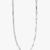 Flo Gives Back 15% To Women In Need Accessories Circle And Oval Necklace Rhodium