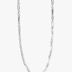 Flo Gives Back 15% To Women In Need Accessories Circle And Oval Necklace Rhodium