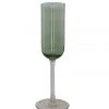 CC Interiors Gifts For Her Fino Verde Green Champagne Glass