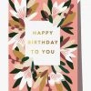 Elm Paper Home & Beauty Flower Peach Birthday Greeting Card 1 Elm Paper Home & Beauty Flower Peach Birthday Greeting Card