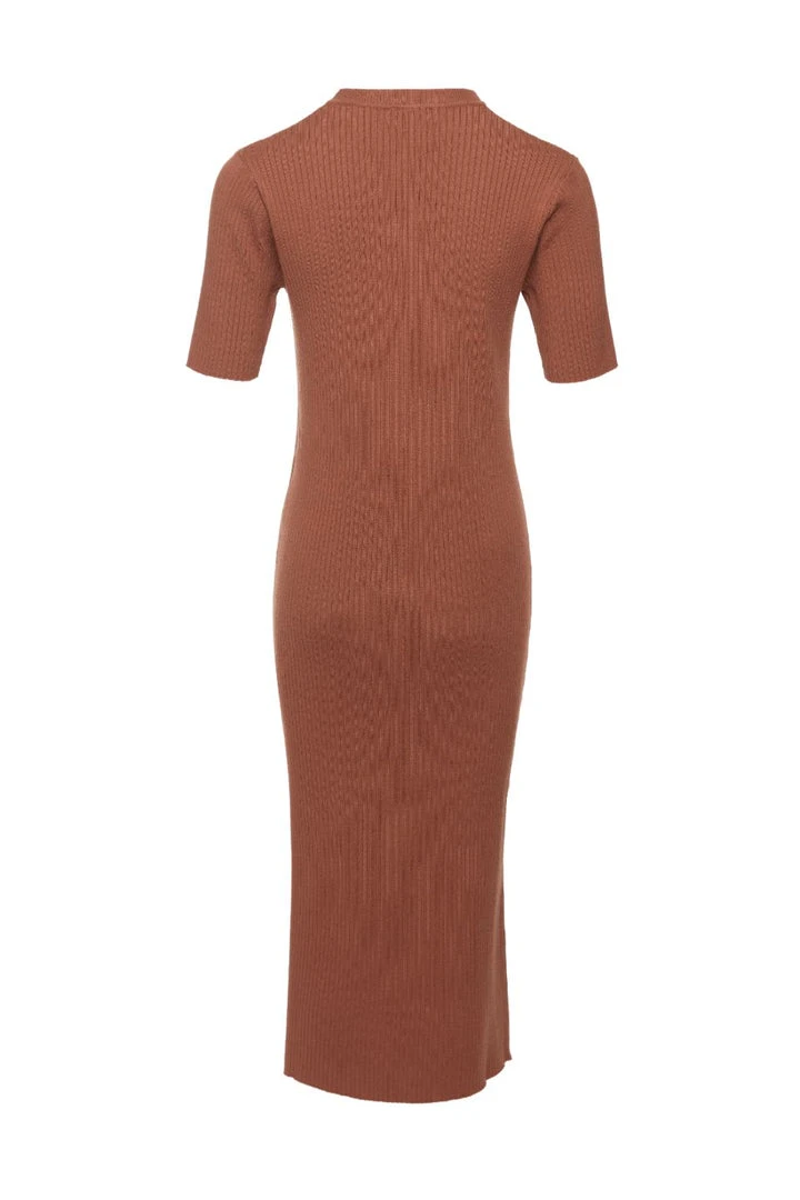 Among The Brave Fashion Faith Chocolate Rib Knit Half Sleeve Midi Dress 8 Among The Brave Fashion Faith Chocolate Rib Knit Half Sleeve Midi Dress