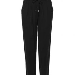 Among The Brave Fast Track Black Elastic Waist Tapered Cupro Jogger Fashion